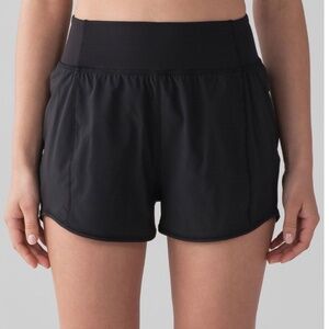 Lululemon "Lean In" Black Running shorts